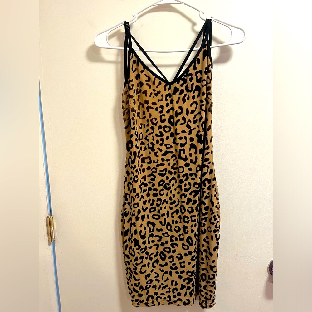 Animal print dress wore two times
